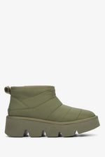 Women's Green Snow Boots with Genuine Fur Estro ER00112260.