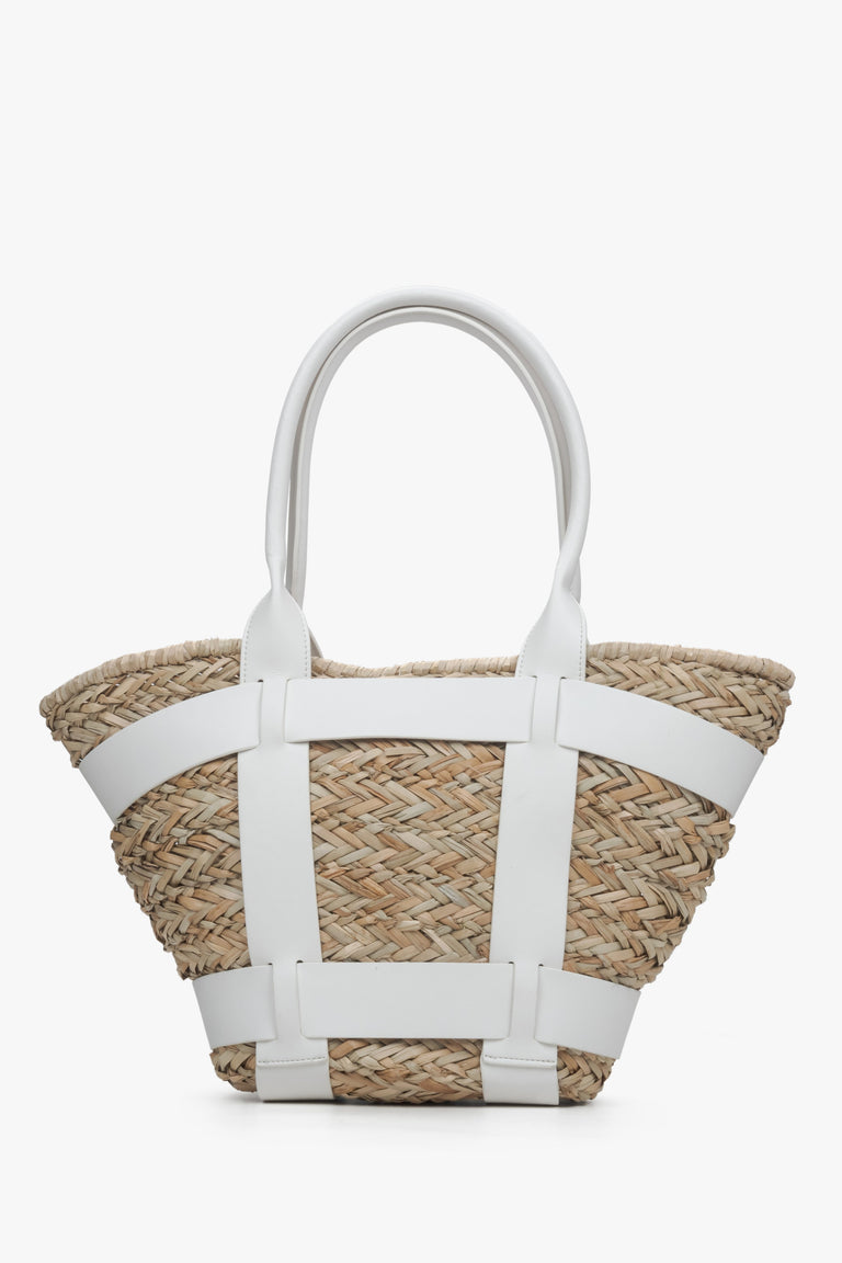 Estro women's shopper bag with white accents.