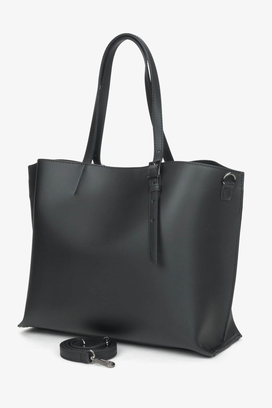 Women's black shopper bag Estro.