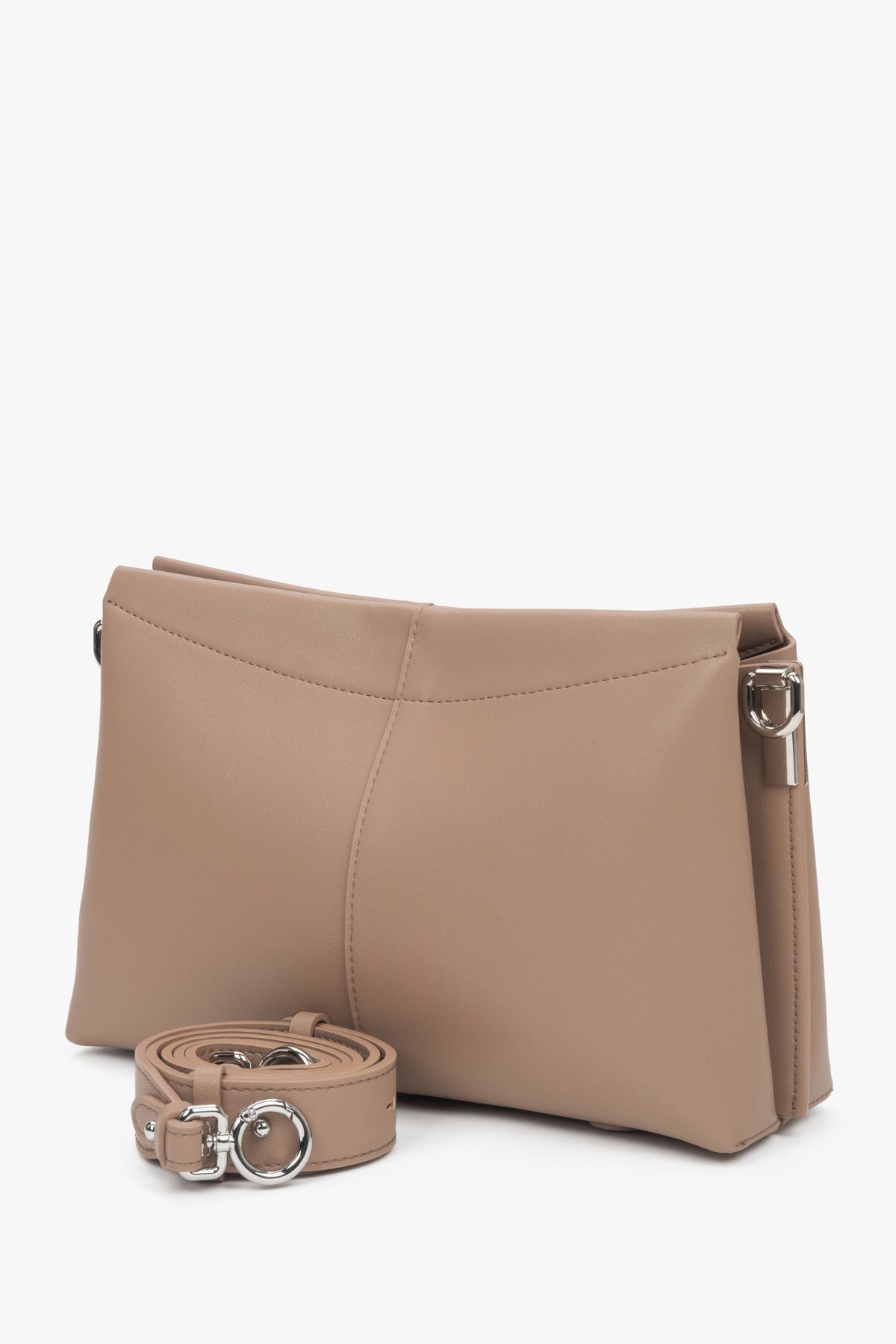 Women's brown crossbody bag made of genuine leather – estro.