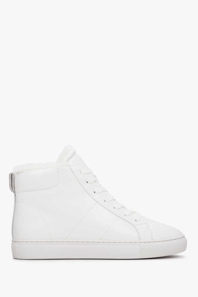 Women's White High-top Winter Sneakers Estro ER00112258.