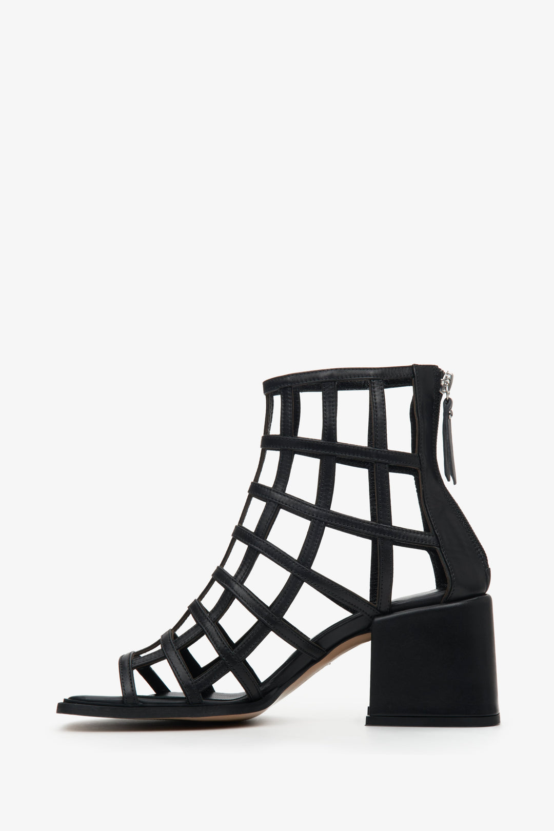 Open-toed women's block heel sandals Estro - profile.