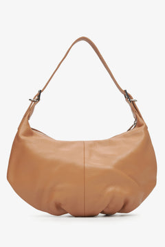 Brown leather bag by Estro.