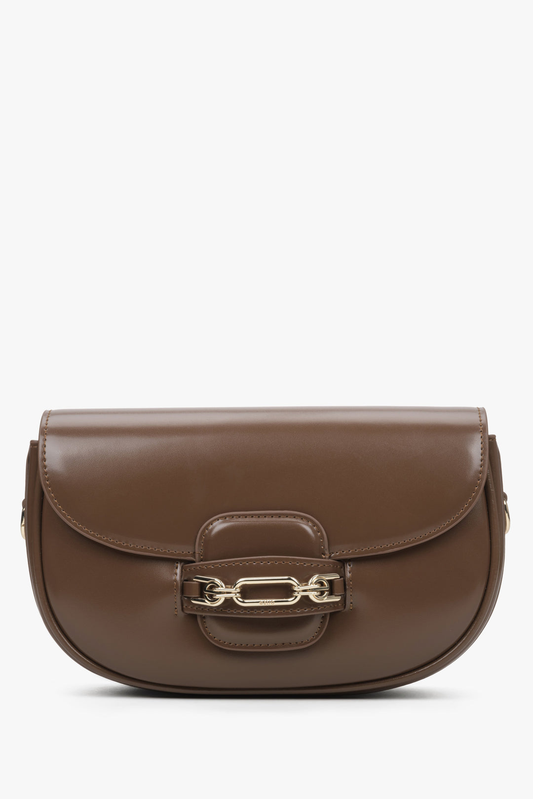 Women's Dark Brown Shoulder Bag with Adjustable Strap Estro ER00114427.