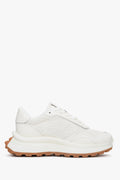 Women's White Leather Sneakers with Perforation for Summer Estro ER00112714.