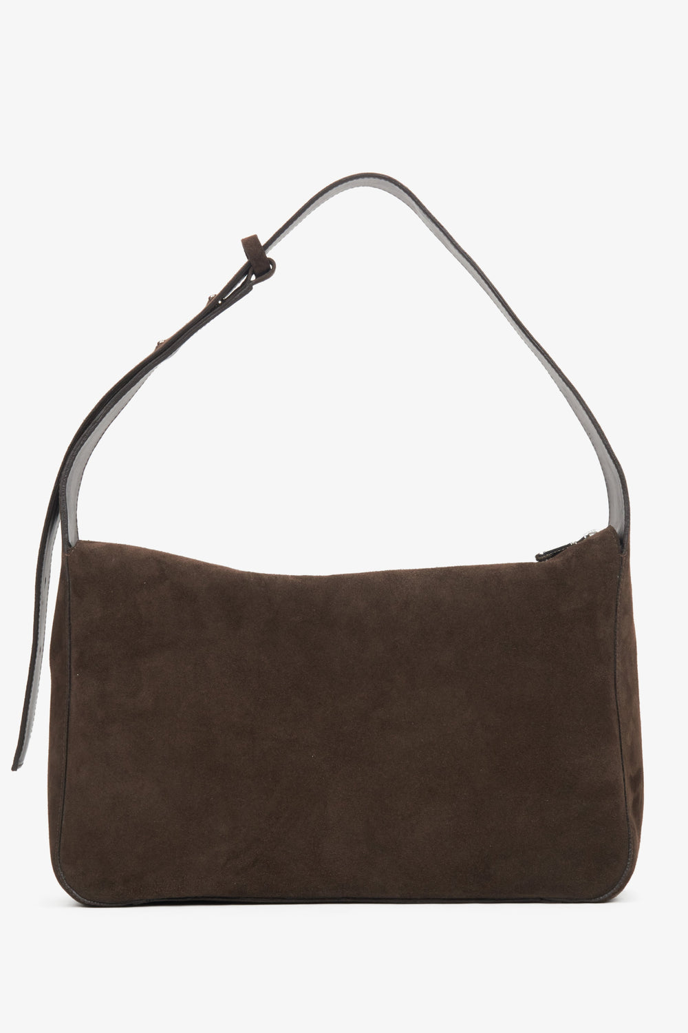 Women's Saddle Brown Messenger Bag made of Premium Italian Leather Estro ER00116221