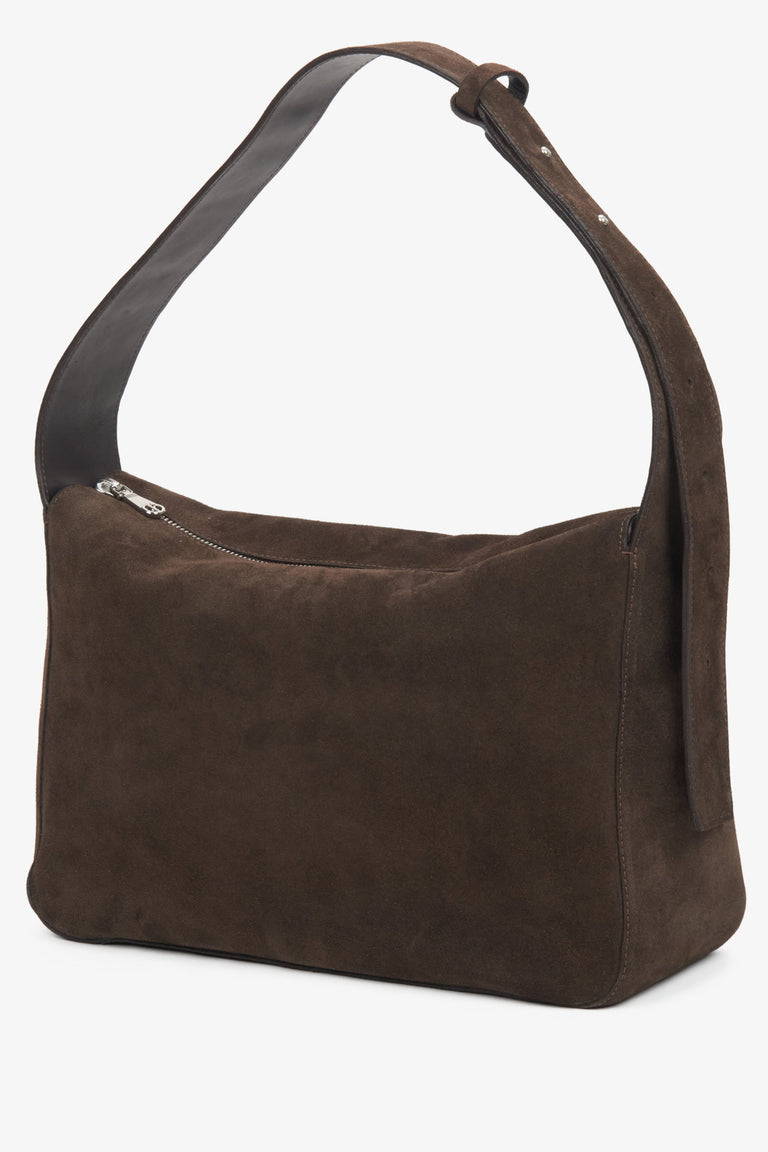 Saddle Brown Messenger Bag for Women Made of Premium Italian Leather by Estro.