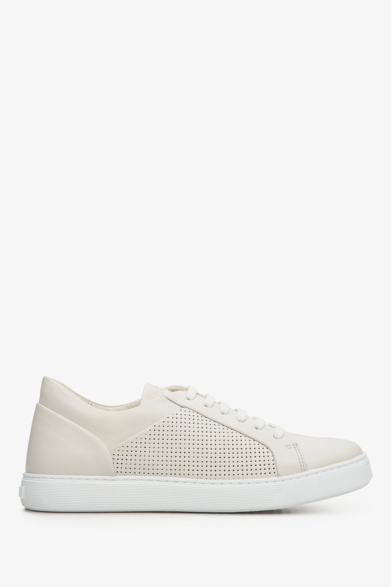 Women's Beige Summer Sneakers with Perforation Estro ER00112846.