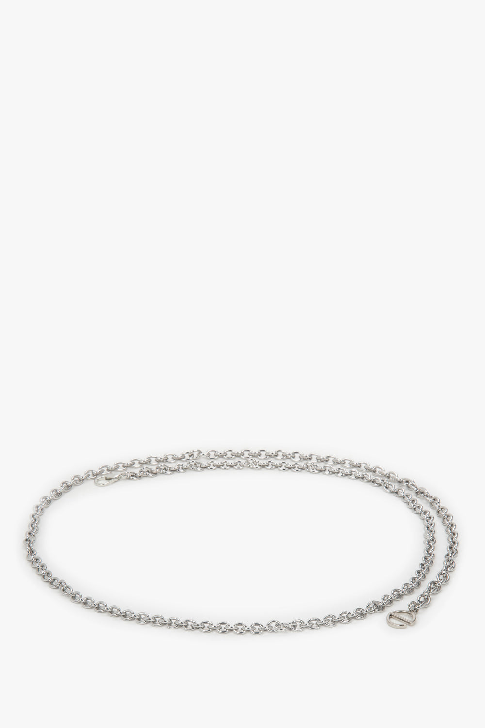 Silver Chain Waist Belt with Carabiner Clasp Estro ER00118257.