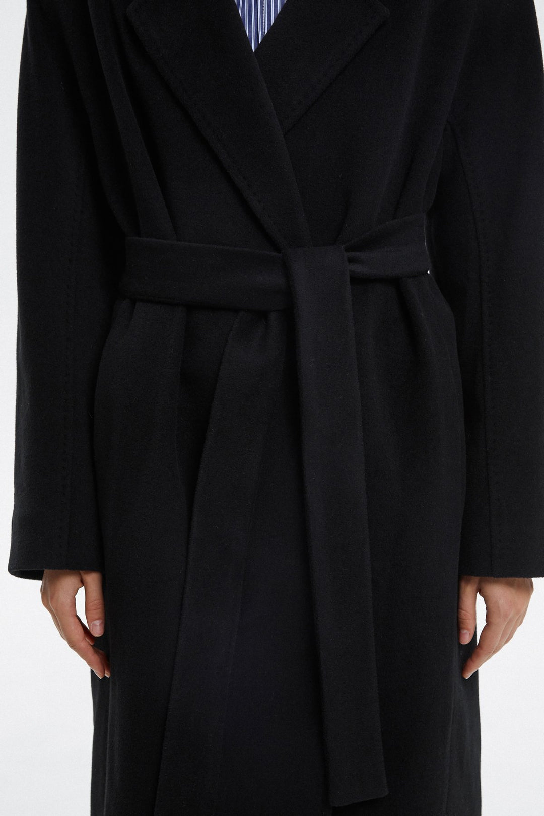 Black belted coat by Estro.