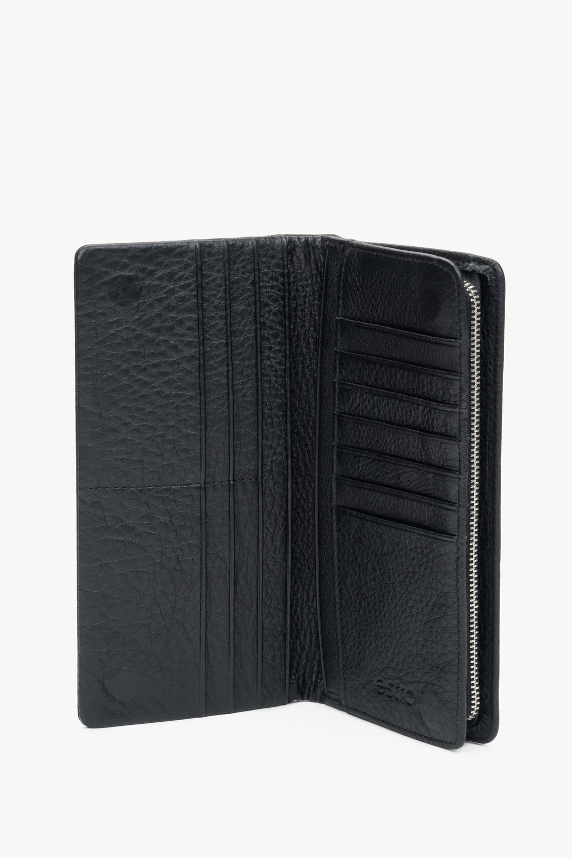 Men's Black Wallet made of Genuine Leather Estro ER00114490