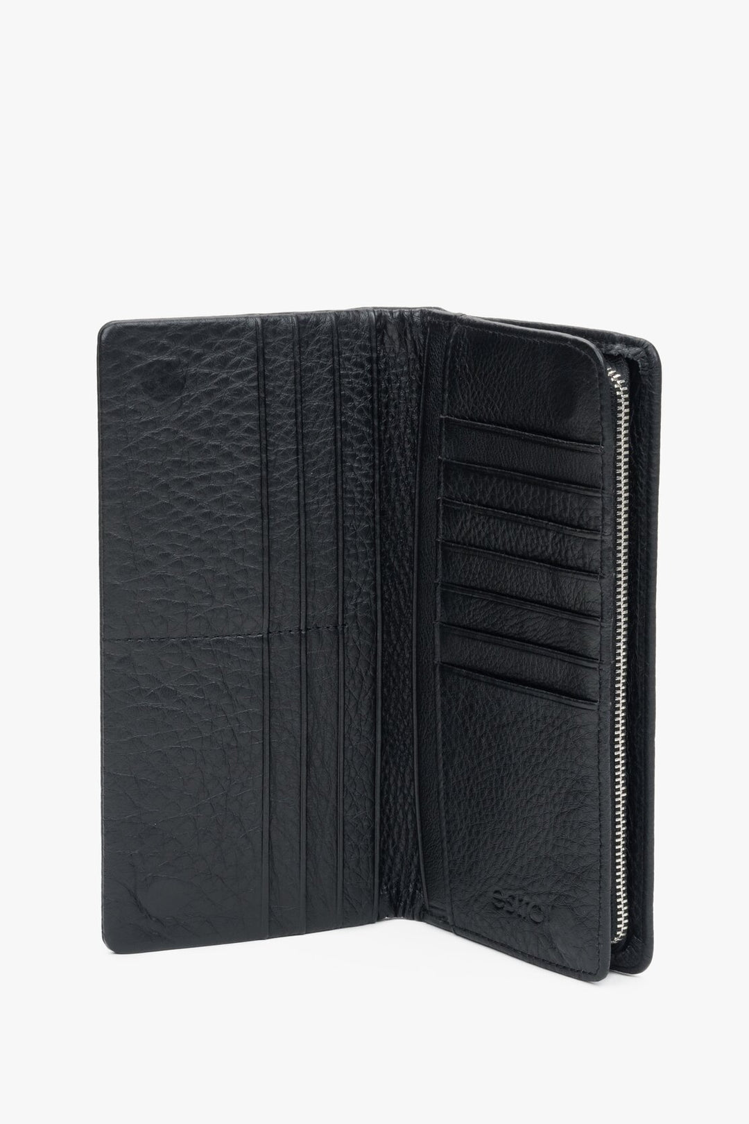 Men's Black Wallet made of Genuine Leather Estro ER00114490