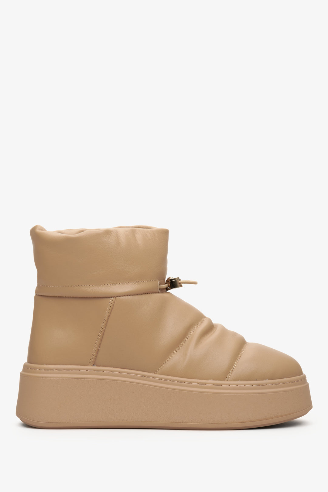 Women's Brown Snow Boots with a Turnbuckle Estro ER00112431.