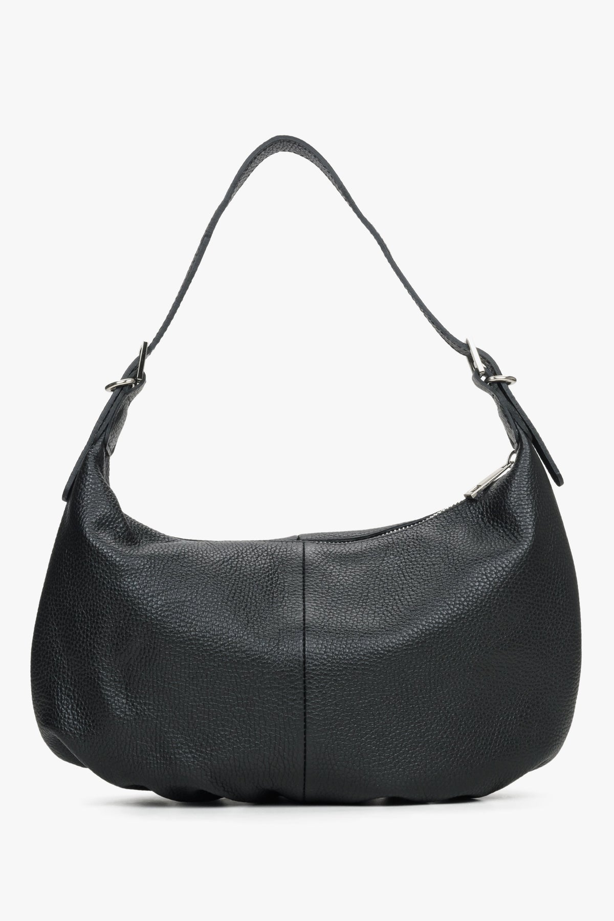 Black leather bag by Estro.