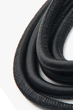 Elegant 165 cm Women's Belt made of Genuine Leather in Black – Estro.