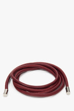Thin Burgundy Genuine Leather Belt Estro ER00118300.