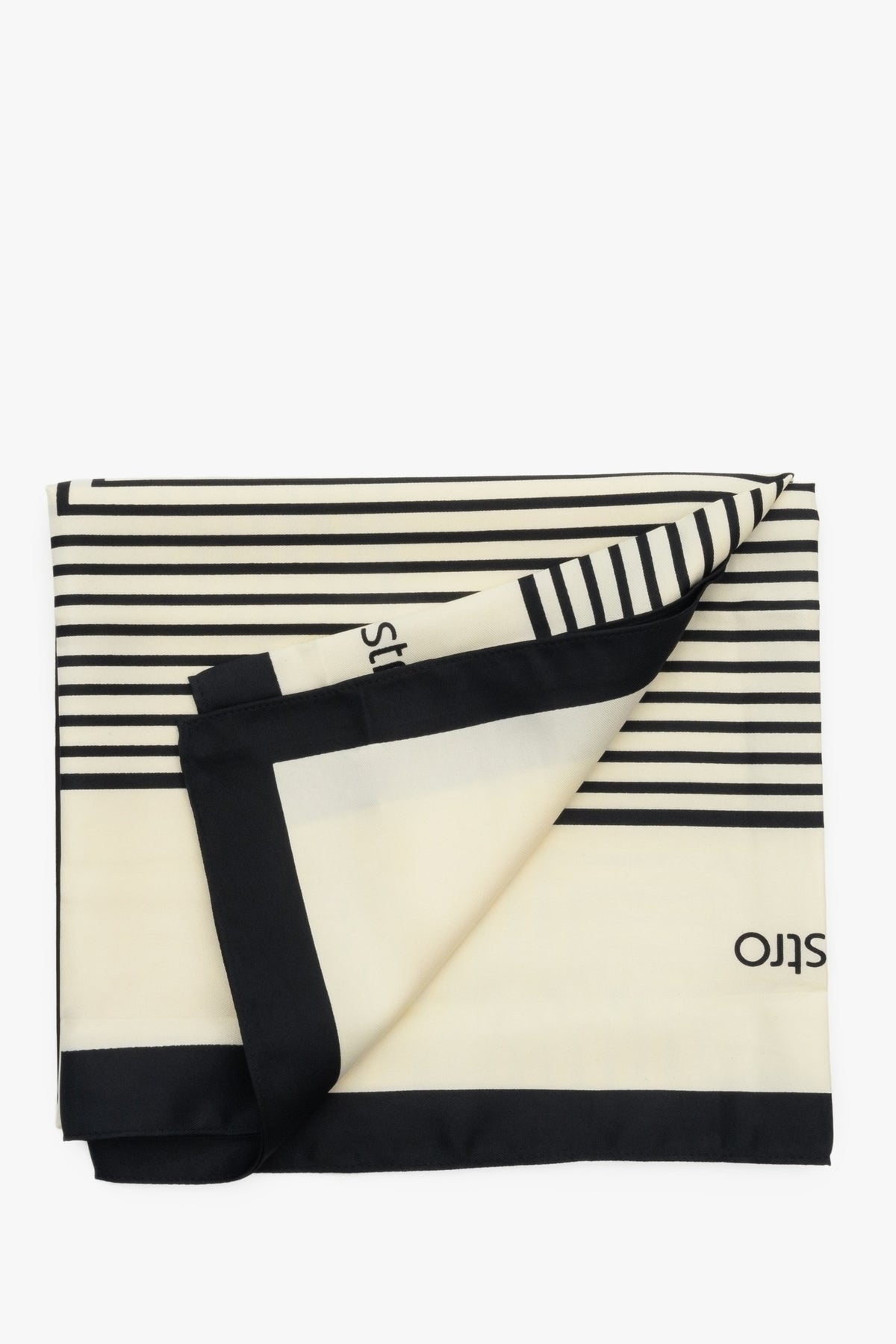 Women's Beige & Black Neckerchief Estro ER00113476.