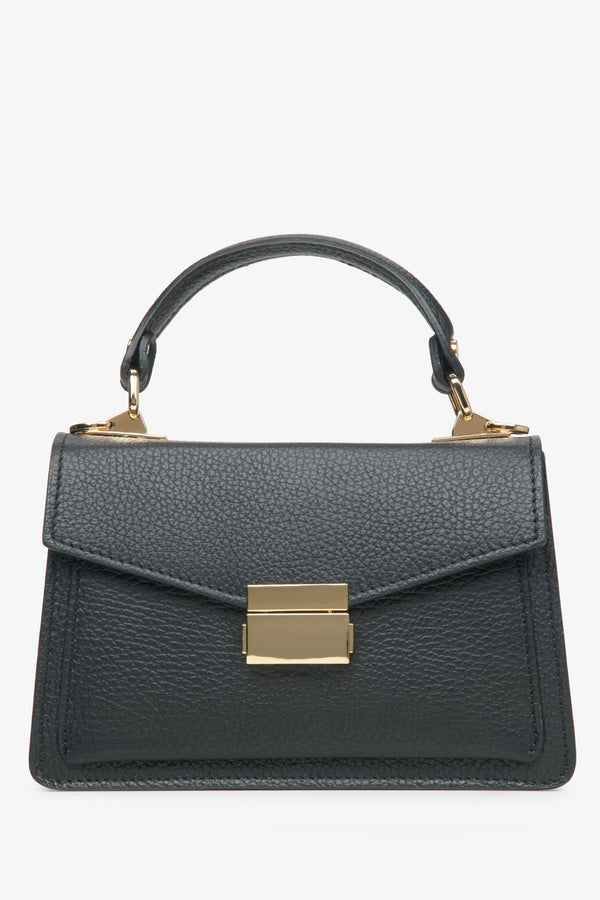 Small black satchel purse on sale