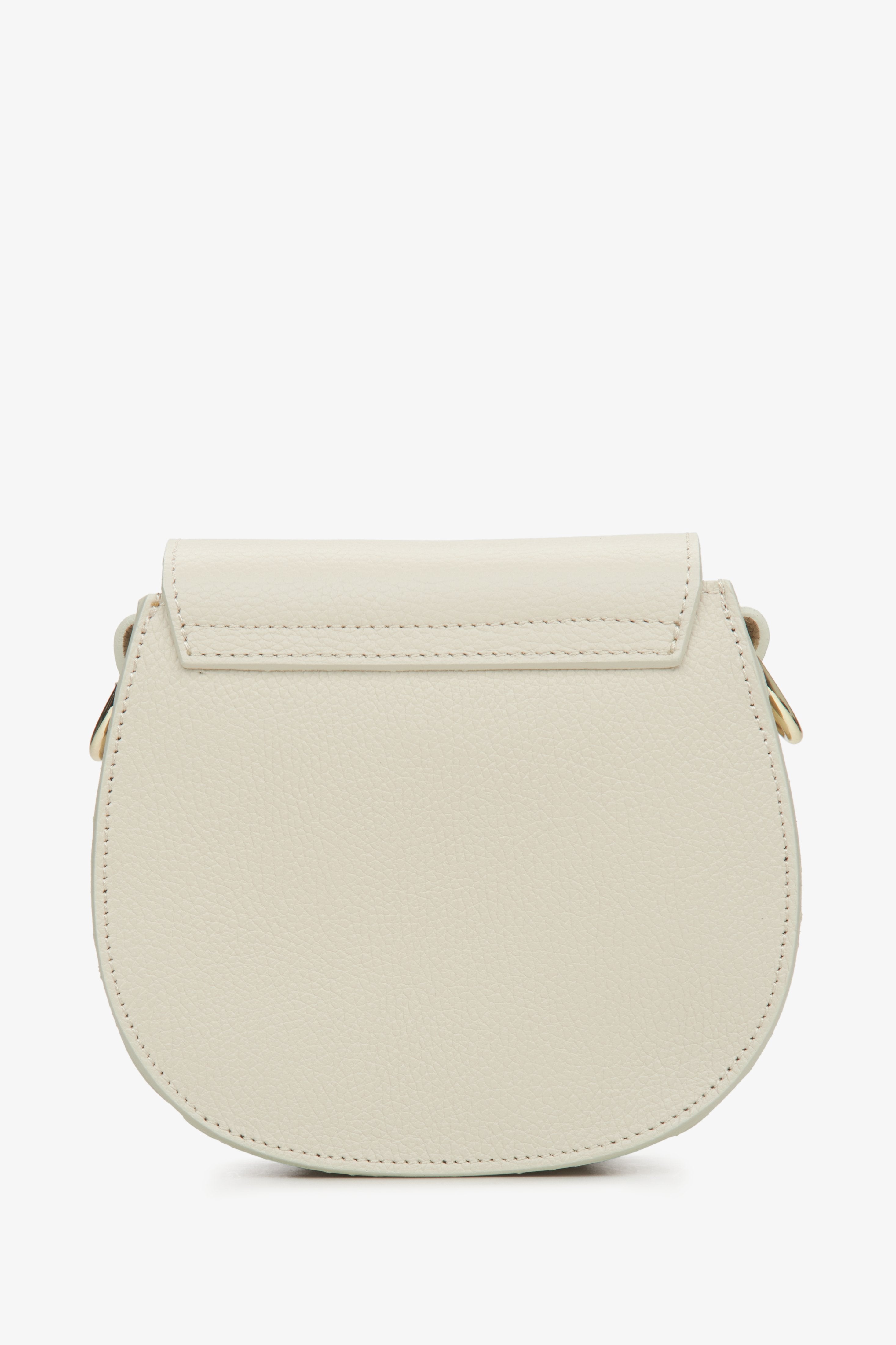 Women's cream beige crossbody bag made in Italy.