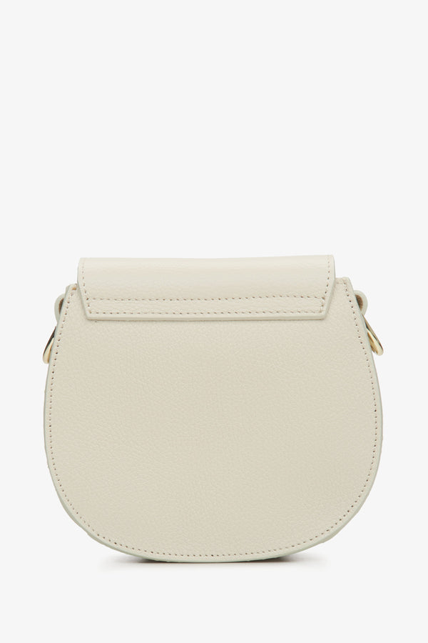 Women's cream beige crossbody bag made in Italy.