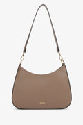 Women's Brown Shoulder Bag made of Premium Italian Genuine Leather Estro ER00116344