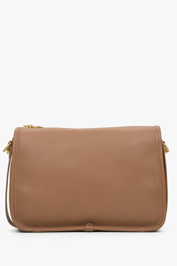 Estro women's  brown leather shoulder bag.