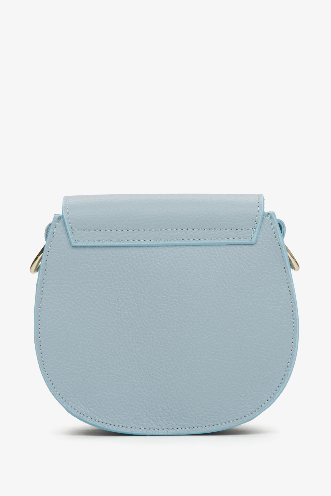 Women's blue crossbody bag made in Italy.