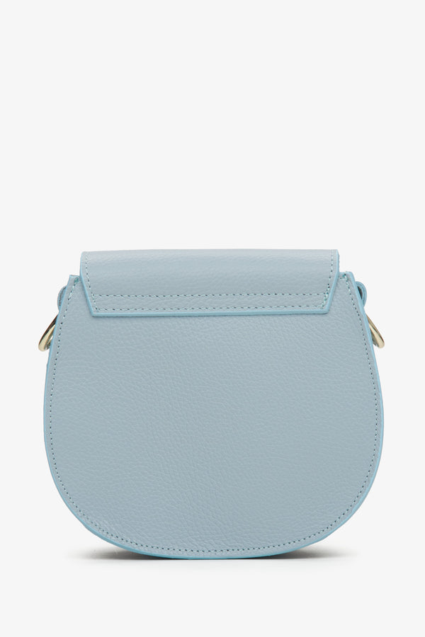 Women's blue crossbody bag made in Italy.