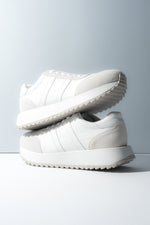 Women's White Low-Top Velour made of Genuine Leather and Suede ES8 ER00119029.