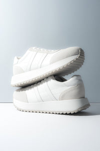 Women's White Low-Top Velour made of Genuine Leather and Suede ES8 ER00119029.
