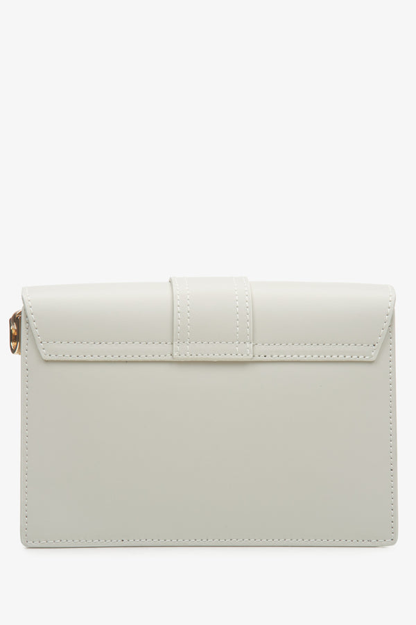 Elegant women's cream beige bag - reverse.
