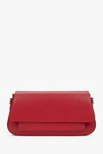 Women's Red Crossbody Bag made of Premium Italian Genuine Leather Estro ER00117489.
