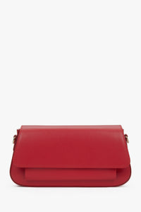 Women's Red Crossbody Bag made of Premium Italian Genuine Leather Estro ER00117489.