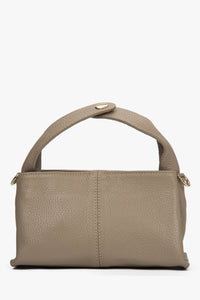 Women's Small Beige Handbag made of Premium Italian Genuine Leather Estro ER00117534.