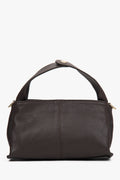 Women's Small Dark Brown Handbag made of Premium Italian Genuine Leather Estro ER00117533.