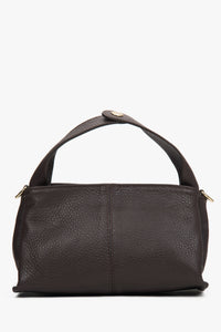 Women's Small Dark Brown Handbag made of Premium Italian Genuine Leather Estro ER00117533.