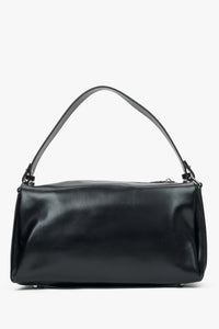 Women's Black Leather Crossbody Bag Estro ER00116606.