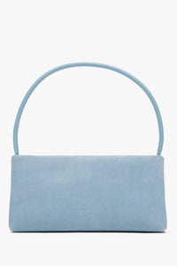 Women's Blue Velour Shoulder Bag Estro ER00116824.
