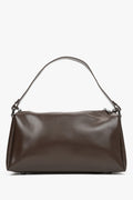 Women's Dark Brown Leather Crossbody Bag Estro ER00116605.