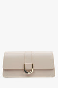 Women's Beige Leather Handbag with Golden Accents Estro ER00114773.