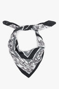 Women’s Black and White Neckerchief with a Jungle Motif Estro ER00119880.