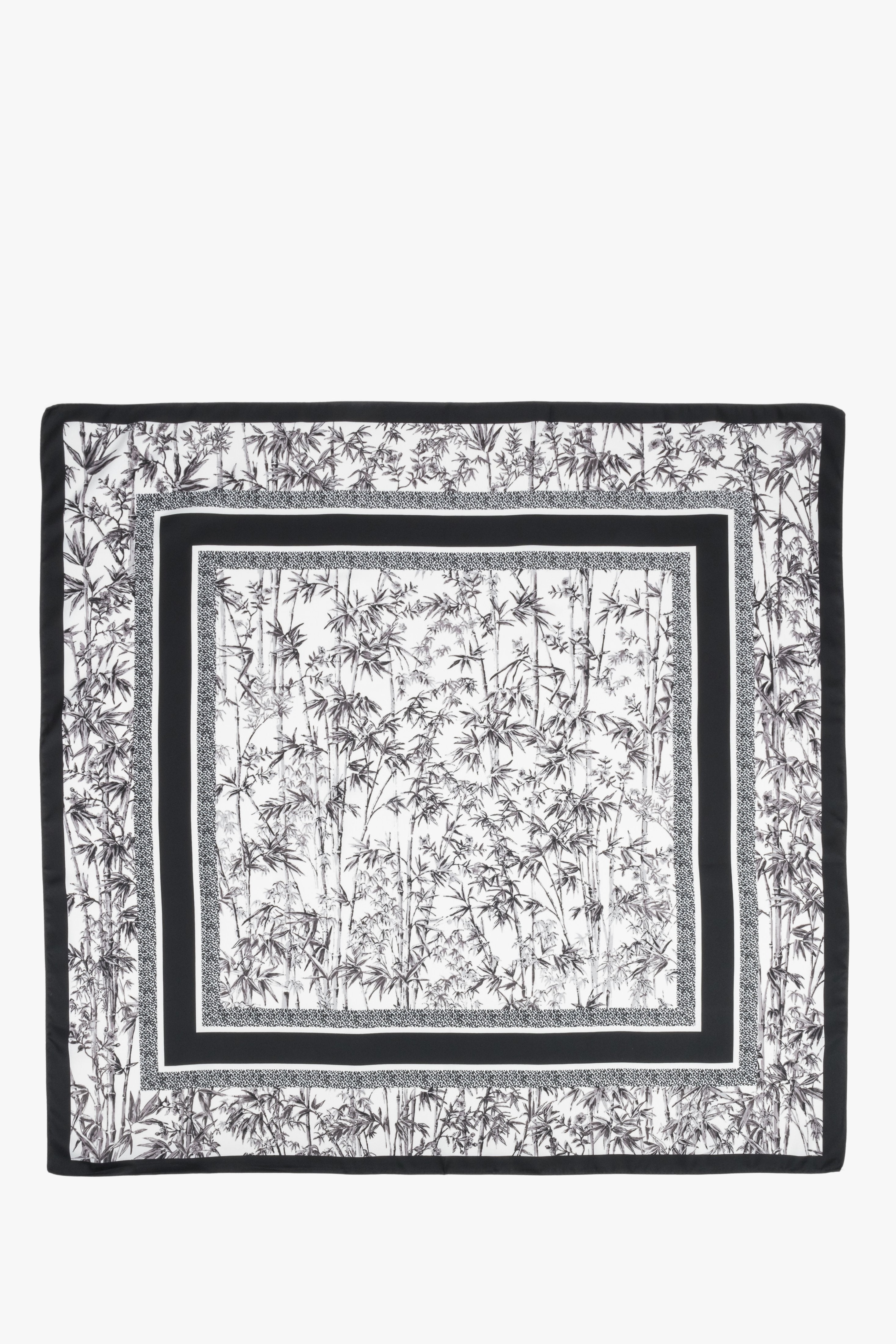 Women’s black-and-white jungle-print scarf by Estro.