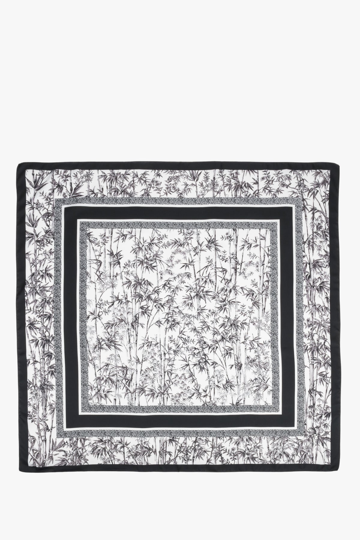 Women’s black-and-white jungle-print scarf by Estro.