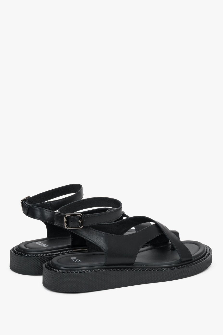 Stylish platform sandals with subtle silver-tone details.