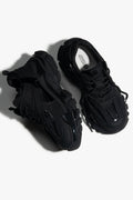 Women's Black Low-Top Sneakers with a Chunky Platform ES8 ER00115758.
