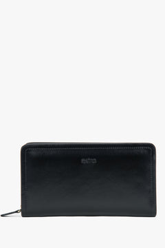 Women’s Black Continental Wallet made of Genuine Leather Estro ER00118320.