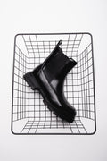 Women's Black Genuine Leather Chelsea Boots on Chunky Sole Estro ER00120627.