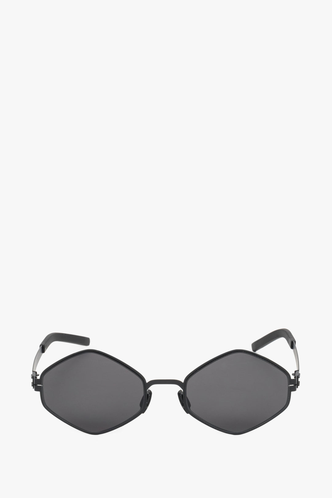 Women's Black Hexagonal Thin Frame Sunglasses Estro ER00119103.