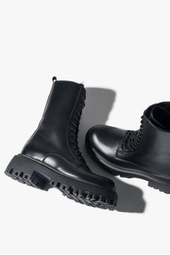 Detailed view of the sturdy sole and fine stitching, reflecting Italian craftsmanship.