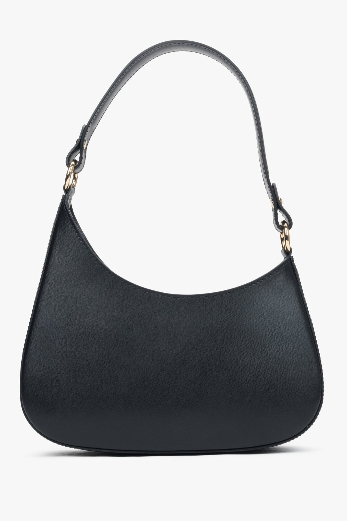 Women's Black Shoulder Bag made of Italian Genuine Leather Estro ER00116374.